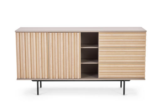 格栅餐边柜 | 面板胡原/水洗白可选，详询客服 商品图1