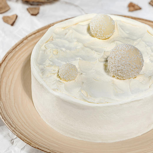 （直播特惠）6.0吋生椰拿铁冰淇淋蛋糕（白色奶油） -  黑池蛋糕 商品图1