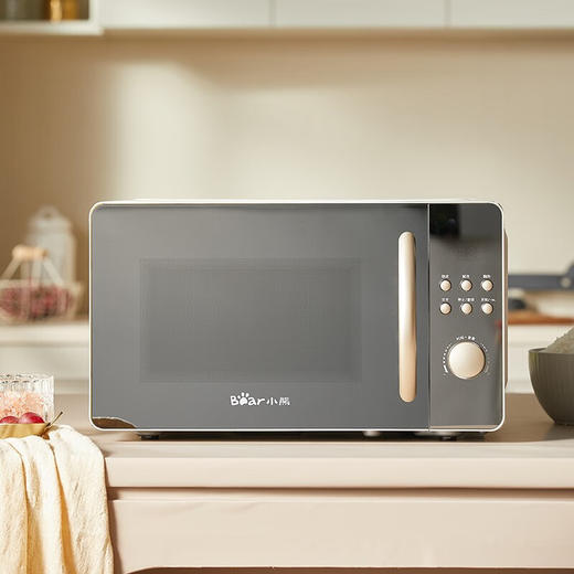小熊（Bear） 微波炉 家用快捷 360°转盘加热20L五档火力 WBL-A20R3 20L容量+旋扭操控+快速加热 商品图6