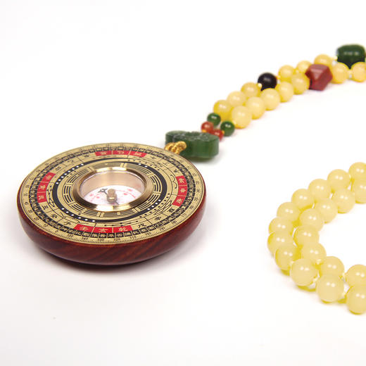 蜜蜡小罗盘喜气小罗盘 五行土 商品图3