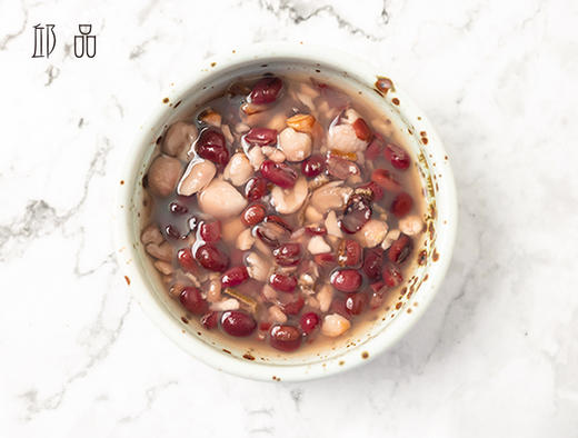 邱品 红豆茯苓莲子汤即食版 红豆茯苓莲子 开袋即食 260克/袋  一盒10袋 商品图5