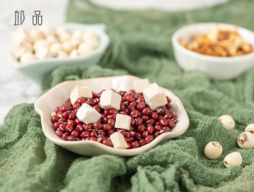 邱品 红豆茯苓莲子汤即食版 红豆茯苓莲子 开袋即食 260克/袋  一盒10袋 商品图4