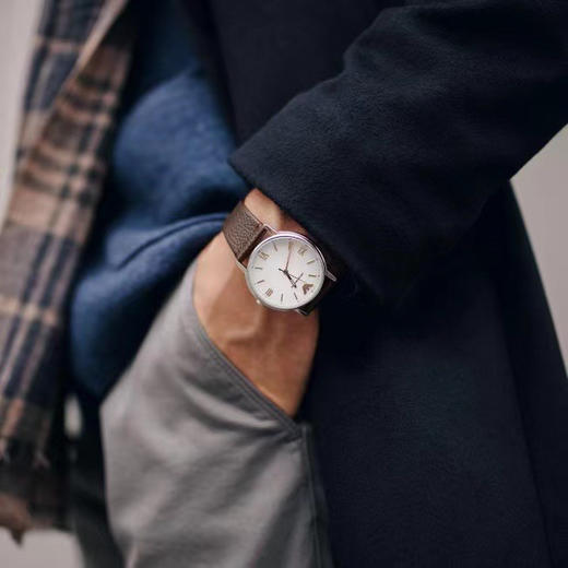 美国现货799直邮到手✈️阿玛尼AR11173男士石英手表⌚️天然皮质表带 商品图3