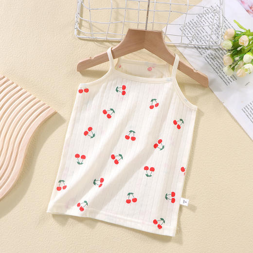 儿童吊带裤裙套装夏季女童全棉睡衣家居服吸汗背心短裙宝宝空调服 商品图8