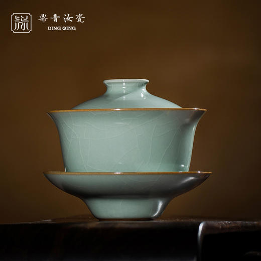 问鼎鼎青系列三才盖碗 商品图0
