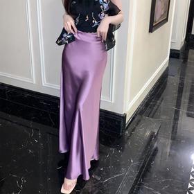 BeQueenStory【流光曲线】时尚轻奢气质修身百搭半身裙2023夏季新