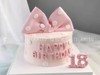 粉色蝴蝶结仙女生日蛋糕B款 商品缩略图0