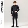 PINLI品立春季新款男士百搭纯色打底衬衫长袖衬衣GD231113038 商品缩略图9