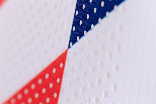 严素跑步风洞背心，斜纹三色，男/女款，红白蓝，轻量，快干，严素态度 商品图4