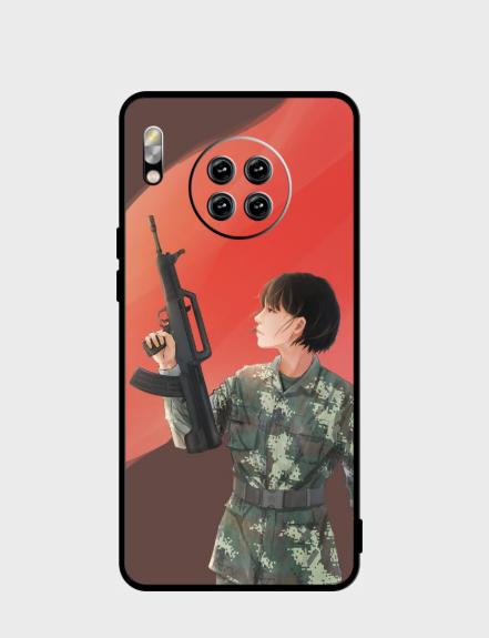 【定制女兵系列手机壳黑磨砂壳/皮纹壳，定制不退换下单请备注型号】 商品图3