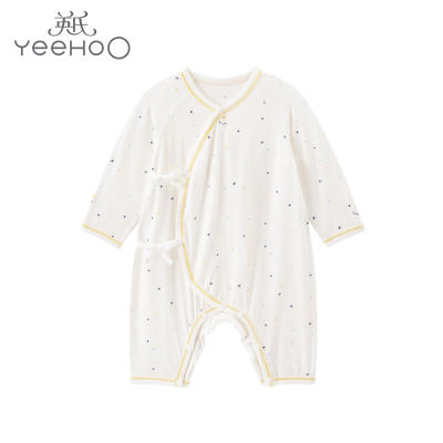 英氏新生婴儿连体衣男女宝宝夏季薄款舒适亲肤星愿爬服哈衣YLHAJ02039A 商品图5