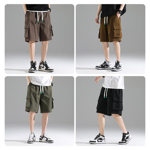 一口价【新款DYF】大依优型加肥加大男装纯棉大码短裤大号多口袋工装大裤衩 商品图1