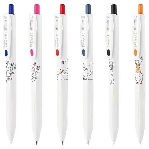 日本ZEBRA斑马可爱线条花卉小狗限定中性笔彩色水笔0.4/0.5mm 商品图3