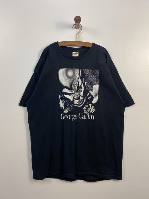 Y2K Vintage FRUIT OF THE LOOM 水果牌 喬治·卡林 喜剧演员 短袖T恤 _SST(XL) 商品图4