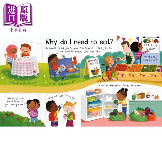 【中商原版】First Questions and Answers: How does my b dy work?尤斯伯恩翻翻学:身体是如何工作的？英文原版 科普绘本 商品图2