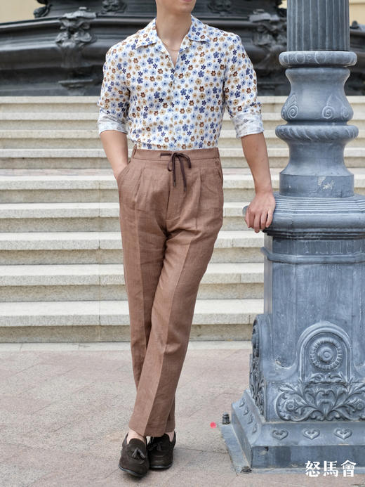 「15款可选」100%法国亚麻意式工艺裤装 商品图7