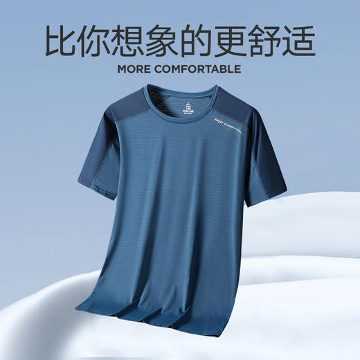 【新款DNY】大依优型大码男装冰丝加肥加大t恤多色可选 商品图2