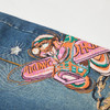 谜底复古绣花牛仔裤女2023秋季新款原创重工刺绣萝卜裤233MK0965 商品缩略图3