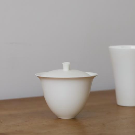 中国 黄妍 酒器高足器物马上杯高足杯高足盘甜品盘果盘 优雅白瓷 商品图3