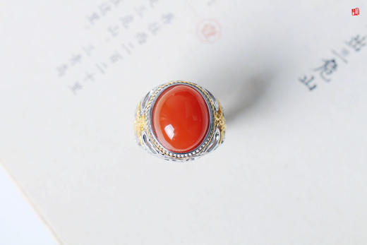 南红保山冰红戒指【长乐】 商品图4