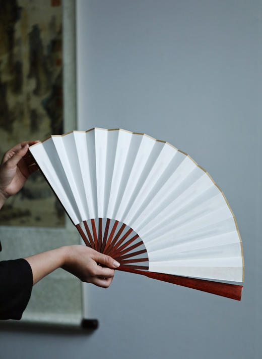 【青山特惠】禅意生活 精品小叶紫檀扇子15骨 折扇 33*3cm 商品图0