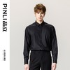PINLI品立春季新款男士百搭纯色打底衬衫长袖衬衣GD231113038 商品缩略图5