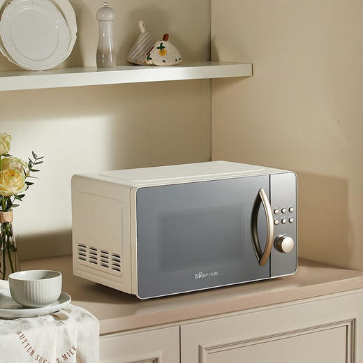 小熊（Bear） 微波炉 家用快捷 360°转盘加热20L五档火力 WBL-A20R3 20L容量+旋扭操控+快速加热 商品图1