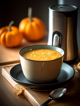 南瓜小米牛奶米糊