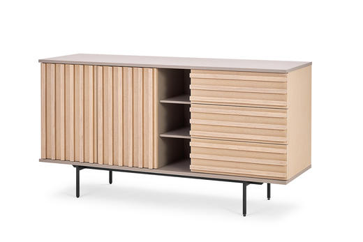 格栅餐边柜 | 面板胡原/水洗白可选，详询客服 商品图2