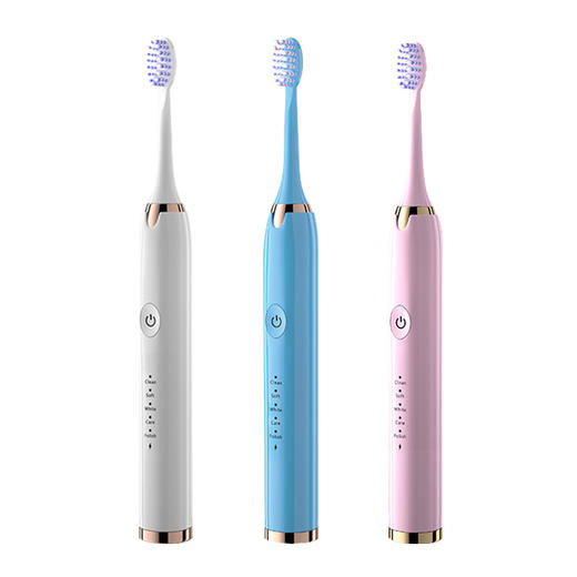 【39.9两件任选】成人儿童亲子电动牙刷充电 希尔顿电池款电动牙刷，专业柔软刷头，持久续航，高颜值设计，清洁更方便，高密度软刷毛，磁悬浮USB充电，7级防水，超声波电动牙刷，养成科学刷牙方式！ 商品图4