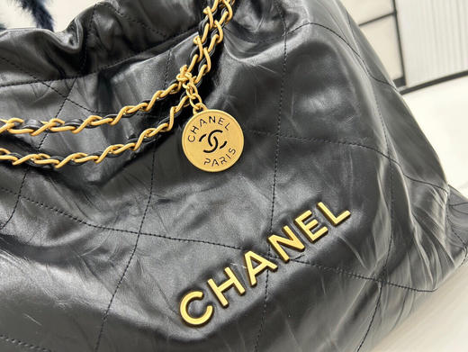 夏季特惠💰1400 原单香奈儿 大号AS3261皱皮  Chanel 22 bag 垃圾袋 商品图2