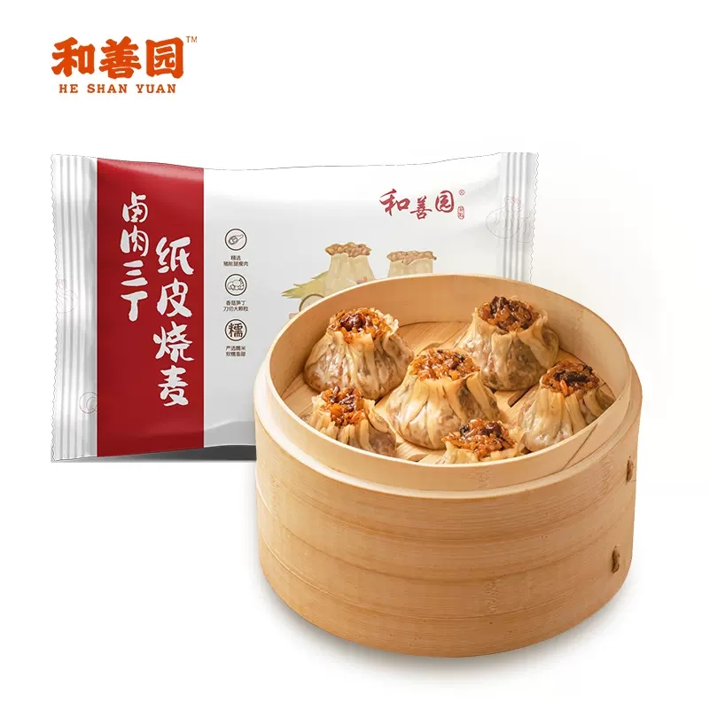 和善园卤肉三丁纸皮烧麦60g*6只