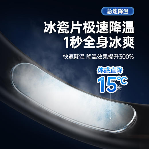 【暖冷强身不流汗❗️冰瓷降温挂脖风扇】冰瓷降温技术炫彩照明灯，低音降噪，新款便携式USB手持静音，小电风扇多功能无叶迷你粉丝专属 商品图3