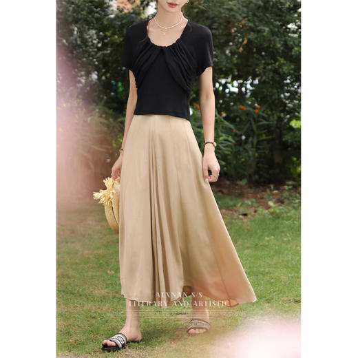 鹿向南《枯叶蝶》卡其色休闲裤LXN30592 商品图3