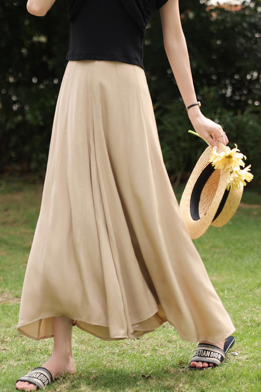 鹿向南《枯叶蝶》卡其色休闲裤LXN30592 商品图4