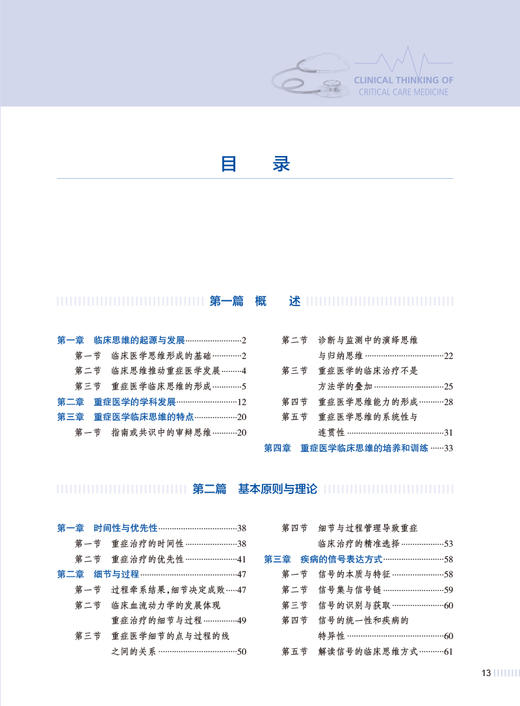重症医学临床思维 刘大为 重症医学思维体系常用思维方式 临床思维及医学知识讲解 重症医学医务工作者必备案头书 人民卫生出版社 商品图2