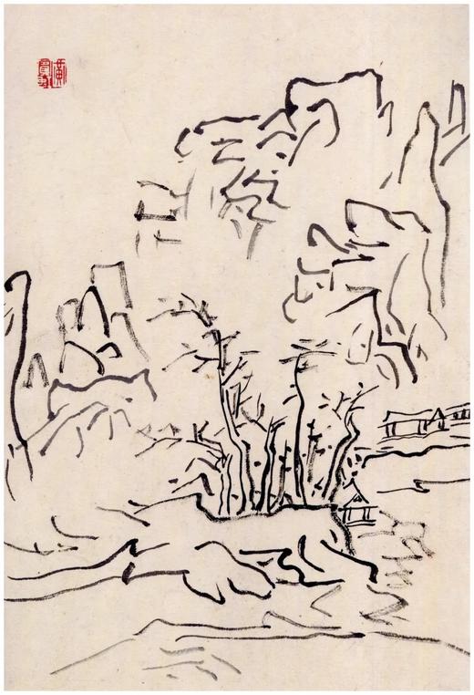 《黄宾虹墨迹》，软精装16开，黄宾虹著，浙江人民美术出版社2018年一版一印，定价120，售价108元。 商品图7