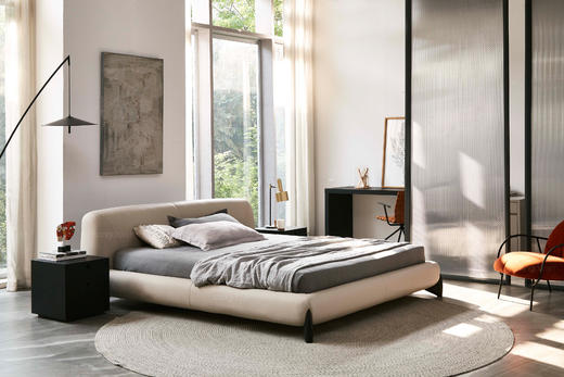 大白床 | 床脚橡黑/胡原可选，皮布面料可选，详询客服 商品图2