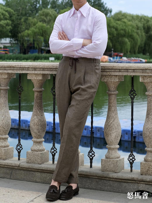 「2025爱好者直选32款」Flamenco 高支数法国亚麻意式工艺衬衫 商品图2