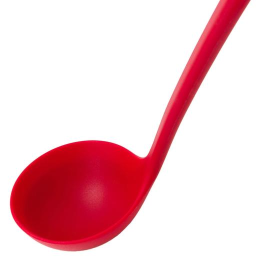 全包硅胶汤勺/漏铲/斜铲 红色 商品图3