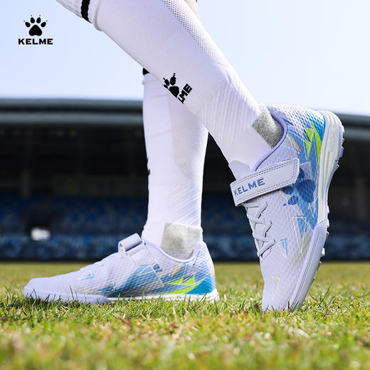 KELME卡尔美儿童足球鞋男碎钉青少年专业训练魔术贴小学生女透气 商品图4