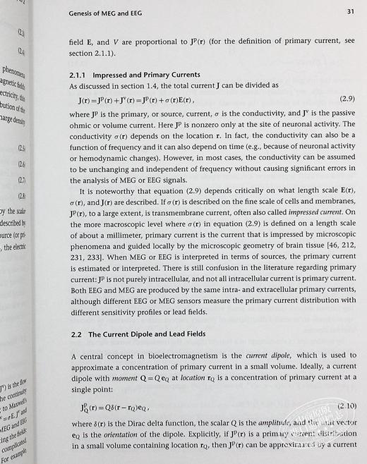 【中商原版】大脑信号 脑磁图与脑电图的物理学和数学 Brain Signals 英文原版 Risto J Ilmoniemi 商品图5