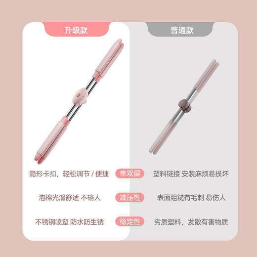 「全新升级！通用款」致佳儿童站姿形体十字架 开背棍开肩美背瑜伽棍体态棍子健康训练 商品图2