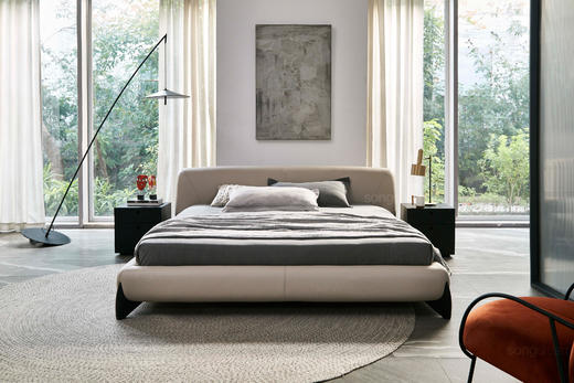 大白床 | 床脚橡黑/胡原可选，皮布面料可选，详询客服 商品图4