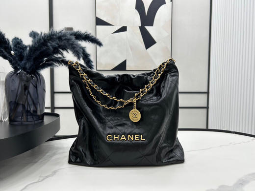 夏季特惠💰1400 原单香奈儿 大号AS3261皱皮  Chanel 22 bag 垃圾袋 商品图0