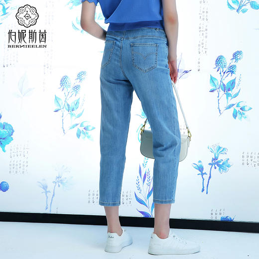 千年情话—梁祝三载同窗窃蓝桑蚕丝牛仔裤2L5007 商品图2