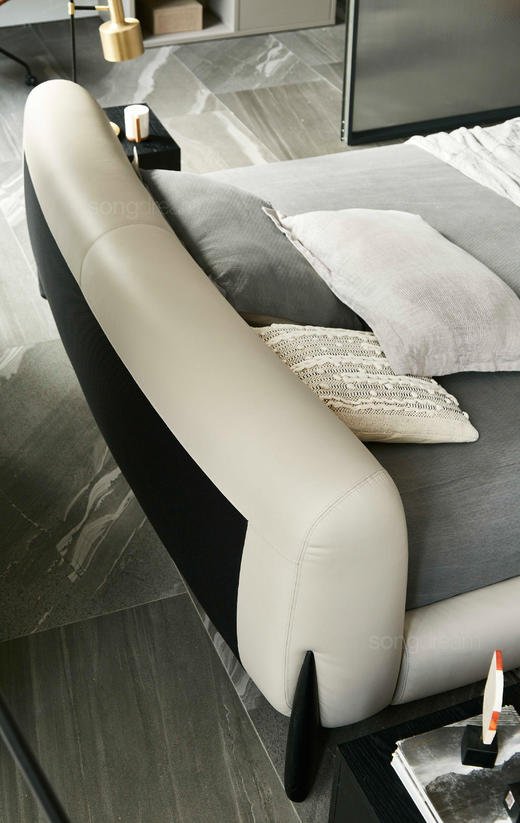 大白床 | 床脚橡黑/胡原可选，皮布面料可选，详询客服 商品图7