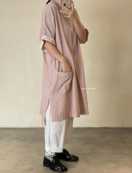 Khadi & co条纹长衬衣裙 商品图4