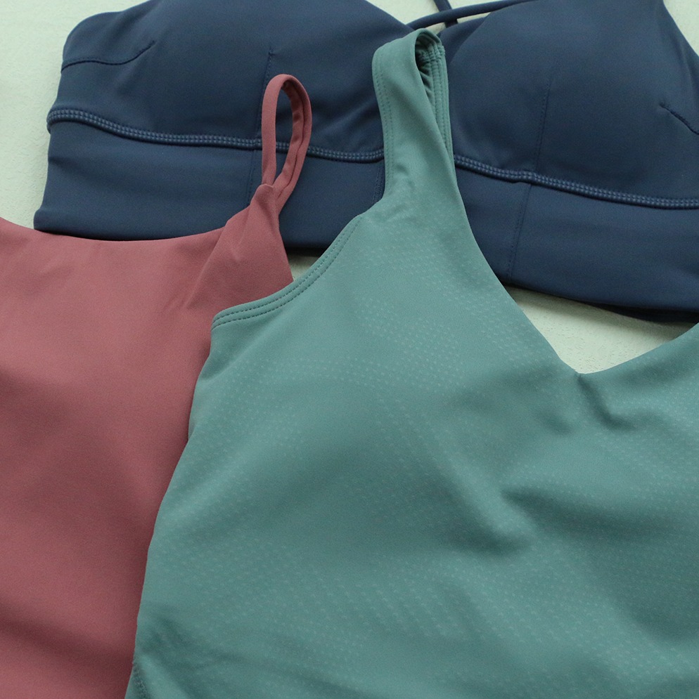 积分兑换 实力工厂莫兰迪色运动内衣 细肩带宽肩带背心款 瑜伽运动户外休闲