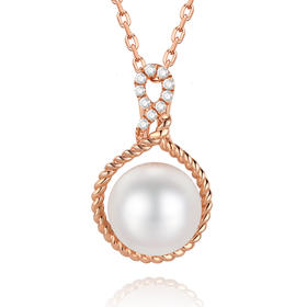 MEMORA诗普琳恋珠系列玫瑰18K金珍珠项链ZN209201